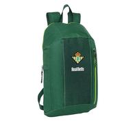 safta Real BETIS - Mini zaino per uso quotidiano, ideale per bambini di diverse età, comodo e versatile, qualità e resistenza, 22 x 10 x 39 cm, colore verde, Verde, Estándar, Casual