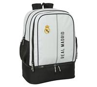 Safta Zaino sportivo Real Madrid C.F. 24/25 – Allenamento – 35x50x24 cm Bianco/Grigio