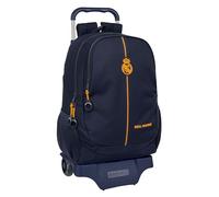 Safta Real Madrid, 24/25, zaino scolastico, ideale per bambini di diverse età, comodo e versatile, qualità e resistenza, 33 x 15 x 43 cm, colore blu marino, Blu navy, Estándar, Casual