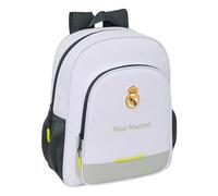 Safta Real Madrid Attrezzature 25/26 - Zaino scuola per bambini, zaino per bambini, adattabile al carrello, ideale per bambini in età scolastica, comodo e versatile, qualità e resistenza, 32 x 12 x 38