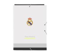 safta REAL MADRID 25/26 KIT - Cartella portadocumenti a 3 alette, ideale per bambini di diverse età, comoda e versatile, qualità e resistenza, 26x36,5 cm