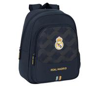 Safta Real Madrid 2a squadre 23/24 - Zaino scuola per bambini, ideale per bambini di diverse età, comodo e versatile, qualità e resistenza, 27 x 10 x 33 cm, colore blu marino
