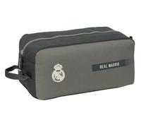 Safta Real Madrid 3ª attrezzatura 24/25 - Scarpiera media, multiuso, portatodo, sport, extraculari, calcio, comodo e versatile, 34 x 18 x 15 cm, grigio, M, Casual