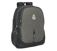 Safta Real Madrid, 3 ° equipaggiamento 24/25, zaino scolastico, ideale per bambini di diverse età, comodo e versatile, qualità e resistenza, 32 x 16 x 44 cm, grigio, M, Casual