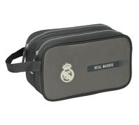 Safta Real Madrid, 3a attrezzatura 24/25, borsa per la scuola dei bambini, adatta al carrello, ideale per bambini dai 5 ai 14 anni, comoda e versatile, qualità e resistenza, 26 x 12,5 x 15 cm, grigio,