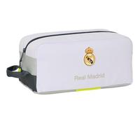 Safta Real Madrid Attrezzature 25/26 - Scarpiera media, multiuso, portatile, sportiva, estrattori, calcio, comodo e versatile, 34 x 18 x 15 cm, bianco, M, Casual