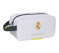 Safta Real Madrid Attrezzature 25/26 - Scarpiera media, multiuso, portatile, sportiva, estrattori, calcio, comodo e versatile, 29 x 14 x 15 cm, bianco, M, Casual