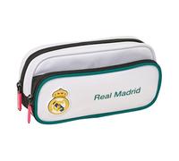 Real Madrid Attrezzature 26/27 - Astuccio con tasca, astuccio per bambini, ideale per bambini in età scolastica, comodo e versatile, qualità e resistenza, 21 x 6 x 10,5 cm