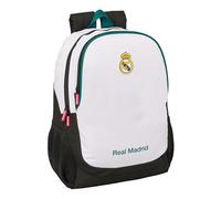 Real Madrid Attrezzature 26/27 - Zaino scuola per bambini, ideale per bambini di diverse età, confortevole e versatile, qualità e resistenza, 32 x 16 x 44 cm