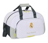 safta Real Madrid, borsa sportiva 25/26, ideale per bambini di diverse età, comoda e versatile, qualità e resistenza, 40 x 23 x 24 cm, bianco, M, Casual