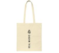 Safta Real Madrid, borsa tote, borsa da donna, borsa tote, comoda e versatile, qualità e resistenza, 38 x 42 cm, colore naturale beige, Beige naturale, Estándar, Casual