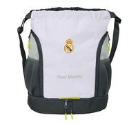 safta Real Madrid Equiipacion 25/26 Zaino ideale per bambini di diverse età, comodo e versatile, qualità e resistenza, 34 x 15 x 43 cm, bianco, M, casual, bianco, m, Casual