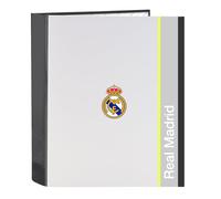 Safta Real Madrid EQUIPACIÓN 25/26 - Folio Folder 4 Rings, Ideal for Children of
