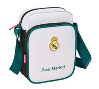 safta Real Madrid EQUIPAZIONE 26/27 - Tracolla con tasca esterna, valigetta portatodo, tracolla comoda e versatile, qualità e resistenza, 16 x 6 x 22 cm