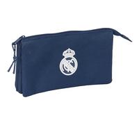 Triple Carry-All Real Madrid C.F. Navy Blue 22 X 12 X 3 Cm NUOVO
