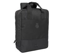 safta Real Madrid Premium - Zaino per laptop da 13,3" e USB, ideale per giovani di diverse età, comodo e versatile, qualità e resistenza, 29 x 11 x 39 cm, colore: nero, Nero, Estándar, Casual