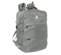 safta Real Madrid - Zaino da viaggio in cabina da 15,6", ideale per giovani di diverse età, comodo e versatile, qualità e resistenza, 29 x 19 x 44 cm, bianco, M, Casual