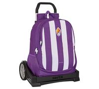 Safta Real Valladolid - Zaino per la scuola, con schienale ergonomico, con carrello Evolution, ideale per bambini di diverse età, comodo e versatile, qualità e resistenza, 32 x 16 x 44 cm, colore