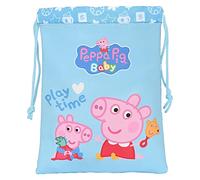 SAFTA- Sacchetto merenda Peppa Pig Baby 20 X 25 cm, Multicolore, 812292237