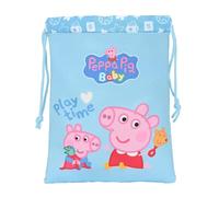 SAFTA- Sacchetto merenda Peppa Pig Baby 20 X 25 cm, Multicolore, 812292237