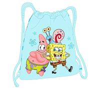 Backpack with Strings Spongebob Stay positive Blue White 26 x 34 x 1 cm