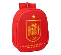 safta Selezione spagnola di calcio - Zaino scolastico, con design 3D, ideale per bambini di diverse età, confortevole e versatile, qualità e resistenza, 27 x 10 x 33 cm