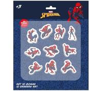 SAFTA | Set da 10 gomme Spider-Man, Blister con design assortiti, materiale morbido per matita e portamine, accessorio scolastico per bambini e ragazzi per il ritorno a scuola, Misure 25x30 cm