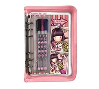 ORGANIZER CON STATIONERY SET astuccio trasparente GORJUSS santoro CAROUSEL rosa