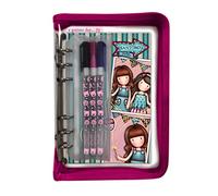 ORGANIZER CON STATIONERY SET astuccio trasparente GORJUSS santoro FIREWORKS viol