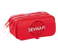 Sevilla Fútbol Club Portaoggetti Triplo Sevilla Fútbol Club Rosso 21,5 X 10 X 8