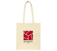 safta SEVILLA FC - Borsa tote, borsa da donna, borsa tote, comoda e versatile, qualità e resistenza, 38 x 42 cm, colore naturale beige, Beige naturale, Estándar, Casual