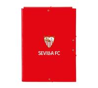 Safta Cartella portadocumenti a 3 alette SEVILLA FC ideale per bambini – Rosso – 26x36,5 cm