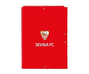 safta SEVILLA FC - Cartella portadocumenti a 3 alette, ideale per bambini di diverse età, comoda e versatile, qualità e durata, 26x36,5 cm