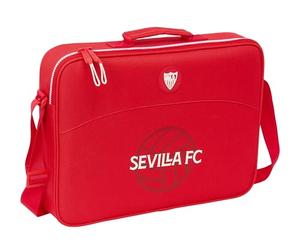 Safta SEVILLA FC - Portafoglio estraibile, valigetta portatodo, tracolla comoda e versatile, qualità e resistenza, 38 x 6 x 28 cm, colore rosso