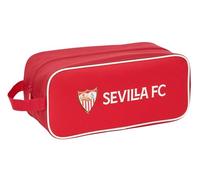 Safta SEVILLA FC - Scarpiera media, multiuso, portatodo, sport, extraculare, calcio, comoda e versatile, 34 x 14 x 15 cm, rosso, M, Casual