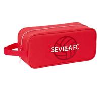 Safta Sevilla FC - Scarpiera media, multiuso, portatodo, sport, estrazione, calcio, comoda e versatile, 34 x 14 x 15 cm, colore rosso, rosso, Estándar, Casual