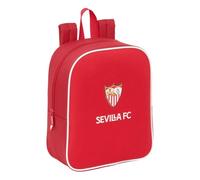 Safta SEVILLA FC - Zaino per asilo, adattabile al carrello, facile da pulire, ideale per bambini di diverse età, comodo e versatile, qualità e resistenza, 22 x 10 x 27 cm, rosso, M, Casual