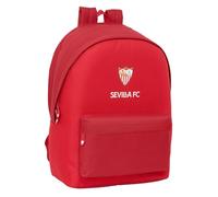 Safta SEVILLA FC - Zaino per laptop da 15,6" e USB, ideale per giovani di diverse età, tessuto riciclato, comodo e versatile, qualità e resistenza, 31 x 18 x 44 cm, rosso, M, Casual