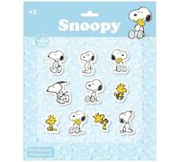 Safta Snoopy - Set di 10 gomme da cancellare, materiale scolastico, astuccio per bambini, 25 x 30 cm