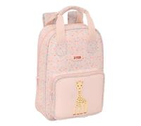 safta SOPHIE LA GIRAFE JOY - Zaino per bambini, con manici, facile da pulire, ideale per bambini di diverse età, comodo e versatile, qualità e resistenza, 20 x 8 x 28 cm, Salmone pastello, M, Casual