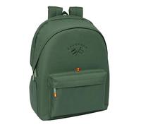 safta SPAGNOLO VERDE - Zaino per laptop da 15,6" e USB, ideale per giovani di diverse età, tessuto riciclato, comodo e versatile, qualità e resistenza, 31 x 18 x 44 cm