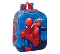 Safta SPIDERMAN 3D - Zaino da asilo 3D, adattabile al carrello, facile da pulire, ideale per bambini di diverse età, comodo e versatile, qualità e resistenza, 22 x 10 x 27 cm, blu marino/rosso, M
