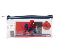 SPIDERMAN - Astuccio per bambini, ideale per bambini in età scolastica, comodo e versatile, qualità e resistenza, 22,5 x 10,5 cm