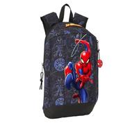safta SPIDERMAN ATTACK - Mini zaino per uso quotidiano, ideale per bambini di diverse età, comodo e versatile, qualità e resistenza, 22 x 10 x 39 cm, Nero, M, Casual