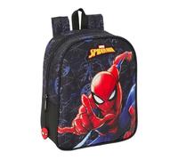 safta SPIDERMAN ATTACK - Zaino per bambini, zaino per la scuola, adattabile al carrello, ideale per asilo, comodo e versatile, qualità e resistenza, 22 x 10 x 27 cm, Nero, M, Casual