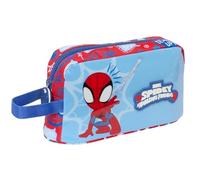 SPIDEY RESCUE - Porta Colazione Termica, Portatodo, Qualità e Massima Resistenza, Porta Alimenti, Ricreo, 21,5 x 6,5 x 12 cm, Rosso/blu, M, Casual