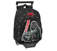 Safta Star WARS THE FIGHTER - Zaino per bambini con carrello 705, ideale per bambini di diverse età, comodo e versatile, qualità e resistenza, 27 x 10 x 33 cm, colore: nero