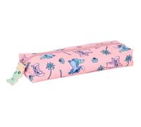 safta Stitch Beach - Astuccio rettangolare per bambini, astuccio per bambini, ideale per bambini in età scolastica, comodo e versatile, qualità e resistenza, 22 x 7 x 40 cm, Rosa pastello, M, Casual