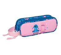 safta STITCH LILO - Astuccio doppio bambino, astuccio per bambini, ideale per bambini in età scolastica, comodo e versatile, qualità e resistenza, 21 x 6 x 8 cm