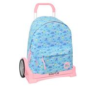 STITCH WAVES - Zaino scuola 774, schienale ergonomico, con carrello Safta Evolution, ideale per bambini di diverse età, comodo e versatile, qualità e resistenza, 33 x 15 x 42 cm